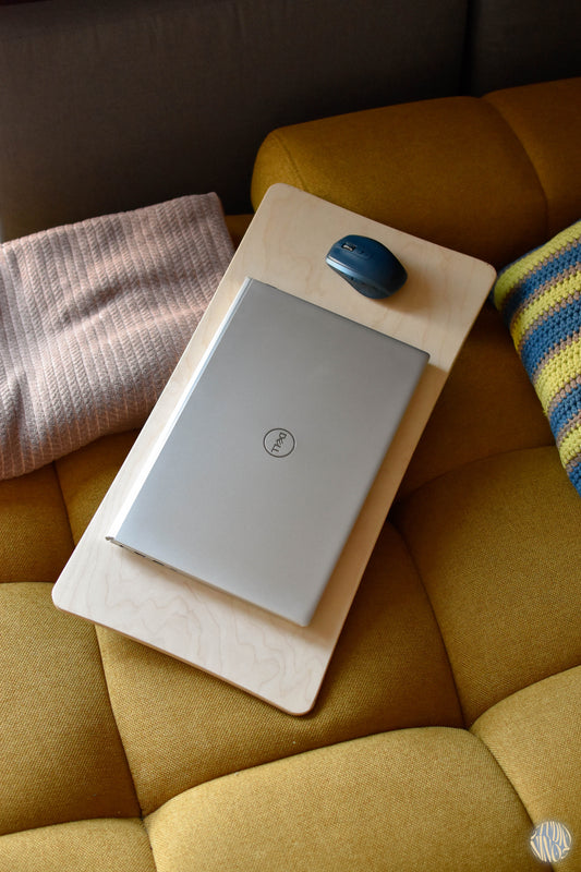 Pillow - Laptopunterlage – Minimalistisches Schoßbrett aus Birke-Multiplex